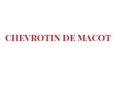 Fromages du monde - Chevrotin de Macot